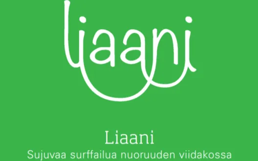 Liaani -hankkeen logolla varustettu kansikuvabanneri.