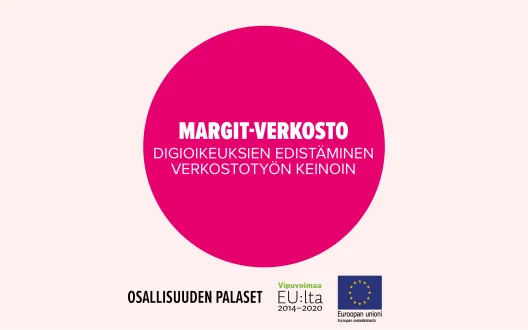 MargIT-verkosto – digioikeuksien edistäminen verkostotyön keinoin -toimintamallin kansikuva.