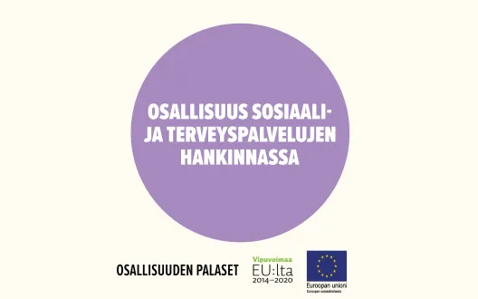 Osallisuus sosiaali- ja terveyspalvelujen hankinnassa -toimintamallin kansikuva.