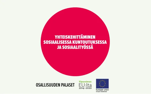 Yhteiskehittäminen sosiaalisessa kuntoutuksessa ja sosiaalityössä -toimintamallin kansikuva.