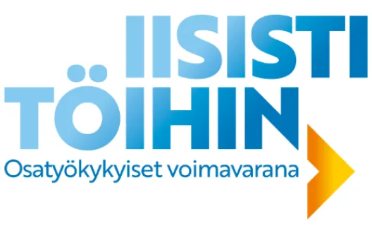 Iisisti töihin -tunnus.