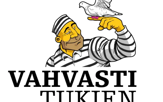 Vahvasti tukien -kuntoutuksen logo
