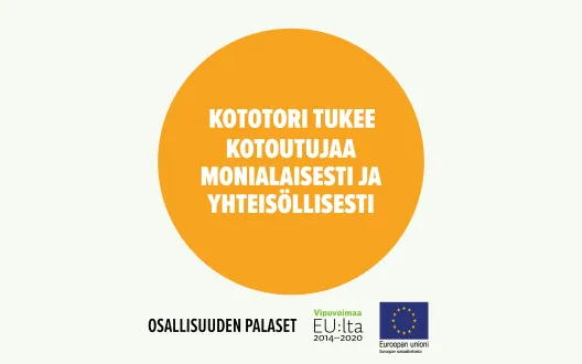 Kototori tukee kotoutujaa monialaisesti ja yhteisöllisesti. Toimintamalli on arvioitu osana Sosiaalisen osallisuuden edistämisten koordinaatiohanke – Sokran ja Euroopan sosiaalirahaston TL5 -hankkeiden yhteistä Osallisuuden palaset -kehittämistyötä.