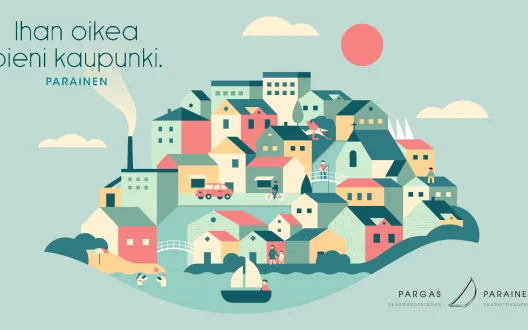 Ihan oikea pieni kaupunki Parainen markkinointi
