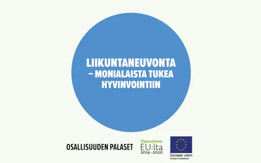 Liikuntaneuvonta − monialaista tukea hyvinvointiin. Toimintamalli on arvioitu osana Sosiaalisen osallisuuden edistämisten koordinaatiohanke – Sokran ja Euroopan sosiaalirahaston TL5 -hankkeiden yhteistä Osallisuuden palaset -kehittämistyötä.