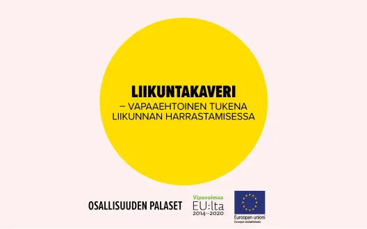 Liikuntakaveri – vapaaehtoinen tukena liikunnan harrastamisessa. Toimintamalli on arvioitu osana Sosiaalisen osallisuuden edistämisten koordinaatiohanke – Sokran ja Euroopan sosiaalirahaston TL5 -hankkeiden yhteistä Osallisuuden palaset -kehittämistyötä.