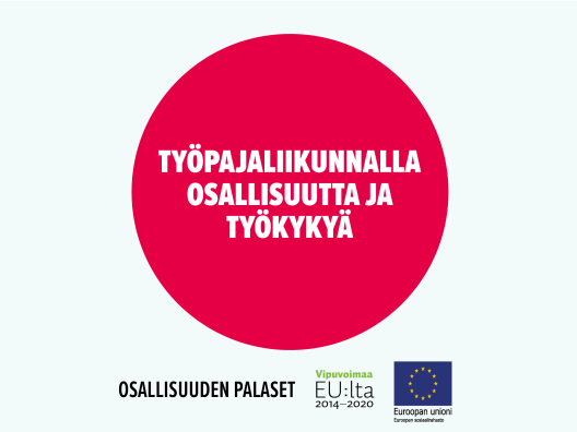 Työpajaliikunnalla osallisuutta ja työkykyä. Toimintamalli on arvioitu osana Sosiaalisen osallisuuden edistämisten koordinaatiohanke – Sokran ja Euroopan sosiaalirahaston TL5 -hankkeiden yhteistä Osallisuuden palaset -kehittämistyötä.