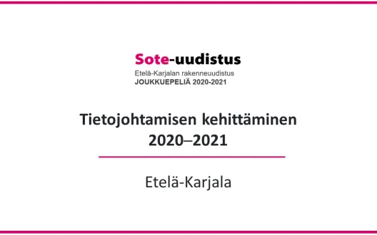 Kansikuva Tietojohtamisen kehittäminen
