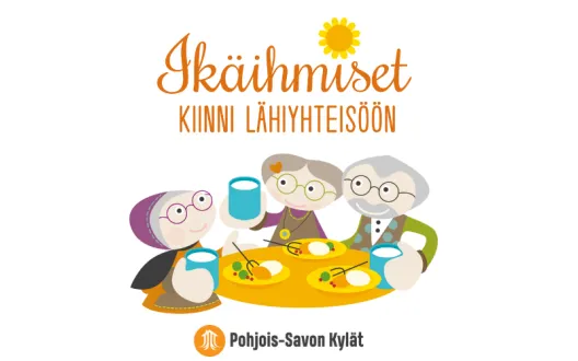 Ikäihmiset kiinni lähiyhteisöön -logo