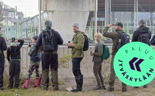 Paluumuuttajabongarit Jyväskylän rantaraitilla