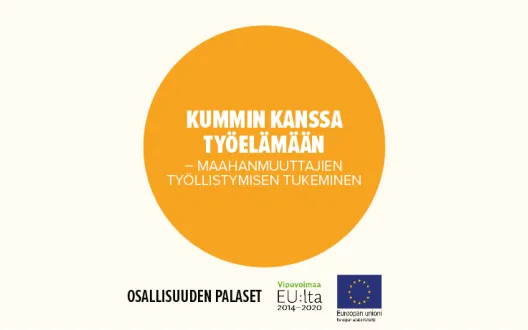 Kummin kanssa työelämään -toimintamalli.