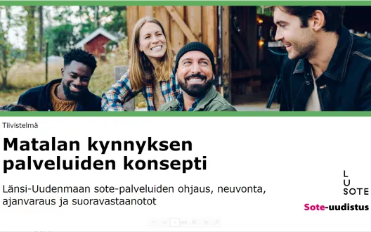 Matalan kynnyksen palveluiden konsepti