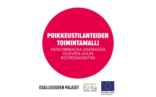 Poikkeustilanteiden toimintamalli heikoimmassa asemassa olevien avun koordinointiin -malli on osallisuuden palanen.