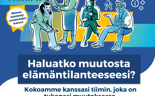 Minun tiimini palvelun mainos.