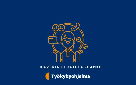 keskellä ihminen ja ympärillä kuvakkeita jolla pitää yhteyttä: puhelin, sähköposti,tapaaminen