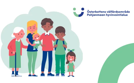 Pohjanmaan perhekeskushanke logo