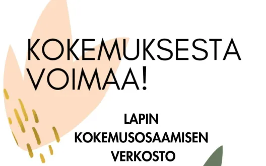 Kokemuksesta voimaa - Lapin kokemusosaamisen verkoston logo