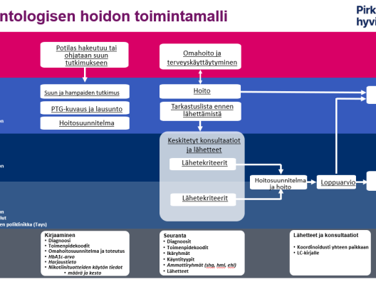 Parodontologisen hoidon toimintamalli Pirkanmaan hyvinvointialueella