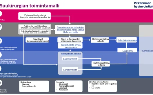 Suukirurgian toimintamalli Pirkanmaan hyvinvointialueella