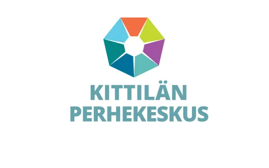 Perhekeskuslogo ja sen alla teksti Kittilän perhekeskus