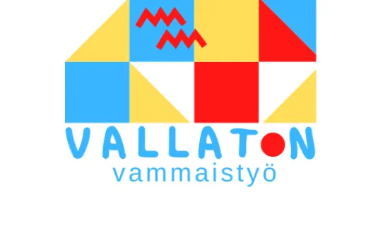 Hankkeen Vallaton vammaistyö -värikäs logo