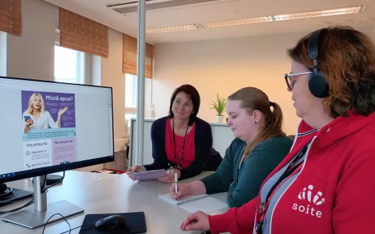 Kehittäjäasiakasohjaajat työssään