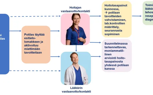 Tehosun toimintamallikaavio