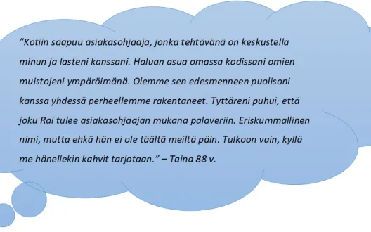 RAI -arviointi, Palvelutarpeen arviointi, Ikääntynyt