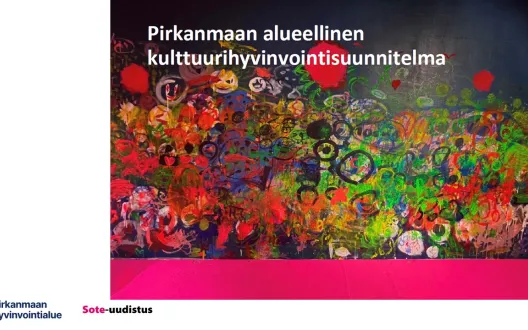 Pirkanmaan alueellinen kulttuurihyvinvointisuunnitelma -asiakirjan kansikuva