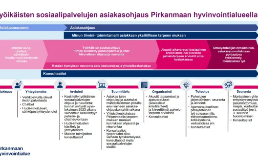 Työikäisten sosiaalipalvelujen asiakasohjaus Pirkanmaan hyvinvointialueella