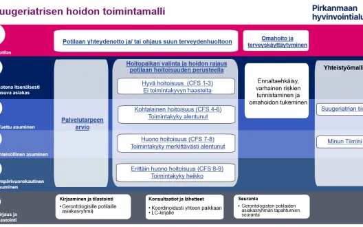 Suugeriatrian toimintamalli Pirkanmaan hyvinvointialueella