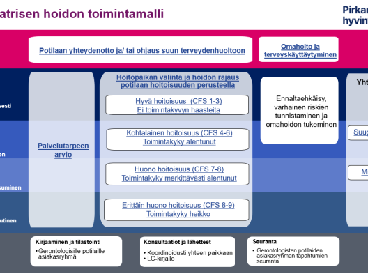 Suugeriatrian toimintamalli Pirkanmaan hyvinvointialueella