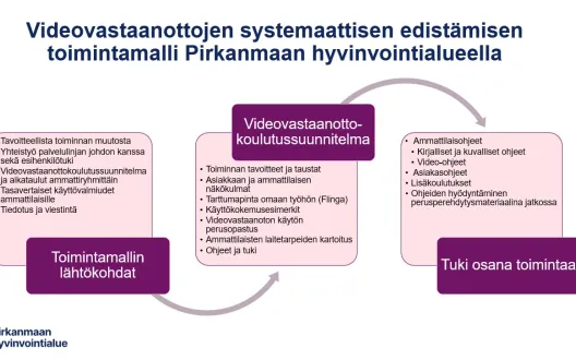 Prosessikuvaus videovastaanottojen systemaattisen edistämisen toimintamallista Pirkanmaan hyvinvointialueella