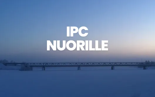 Talvinen maisemakuva, jonka päällä lukee IPC nuorille.