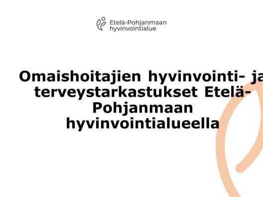 Omaishoitajien hyvinvointi- ja terveystarkastukset