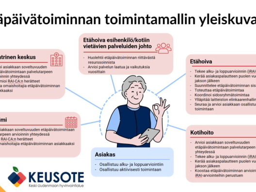 Etäpäivätoiminnan toimintamallin yleiskuva