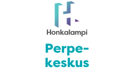 Honkalampi-säätiön Perpe-keskuksen logo turkoosilla värillä. 
