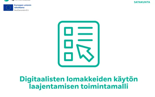Piirroskuva digitaalisesti täytettävästä lomakkeesta