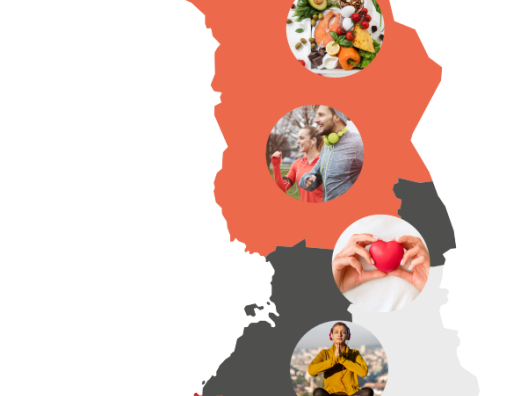 Suomen kartta, jossa väritettynä Lappi, Pohjois-Pohjanmaa ja Keski-Pohjanmaa