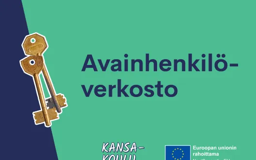 Kansa-koulun Avainhenkilöverkosto. Euroopan unionin rahoittama. NextGenerationEU.