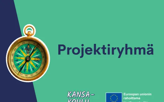 Kansa-koulu-hankkeen Projektiryhmä. Euroopan unionin rahoittama. NextGenerationEU.