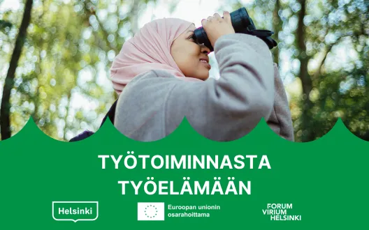 Kuvituskuva, jossa hankkeen nimi ja toimijoiden logot