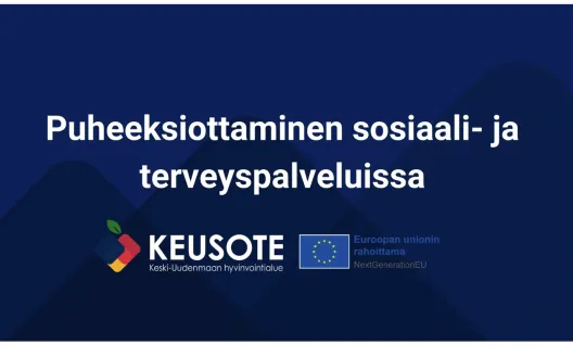 Puheeksioton koulutuskokonaisuus Keski-Uudenmaan hyvinvointialueen potilas- ja asiakastyötä tekevälle henkilöstölle