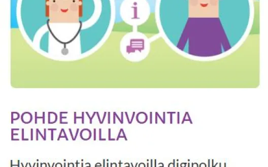 Pohde Hyvinvointia elintavoilla digipolku tarjoaa sinulle tietoa ja työkaluja, joiden avulla voit muuttaa elintapojasi ja terveyskäyttäytymistäsi.