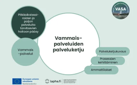 Vammaispalveluketjun kansikuva