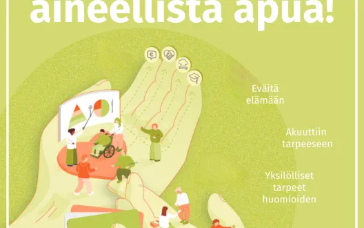 Aineellinen apu, somekuva