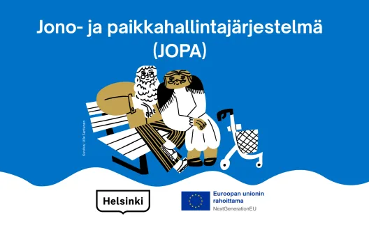Piirroskuva ikääntynyt pariskunta.