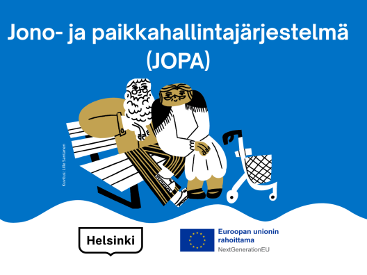 Piirroskuva ikääntynyt pariskunta.