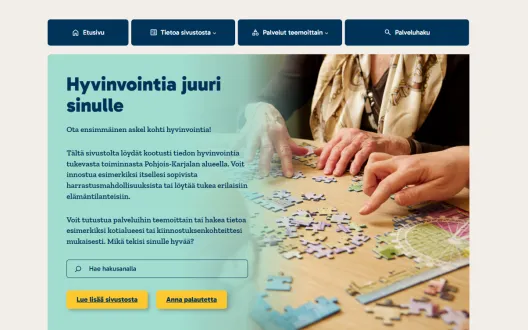 Miunhyvinvointi.fi etusivu