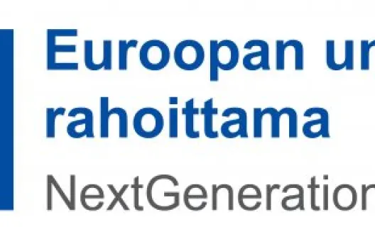EU-lippu - Euroopan unionin rahoittama NextGenerationEU
